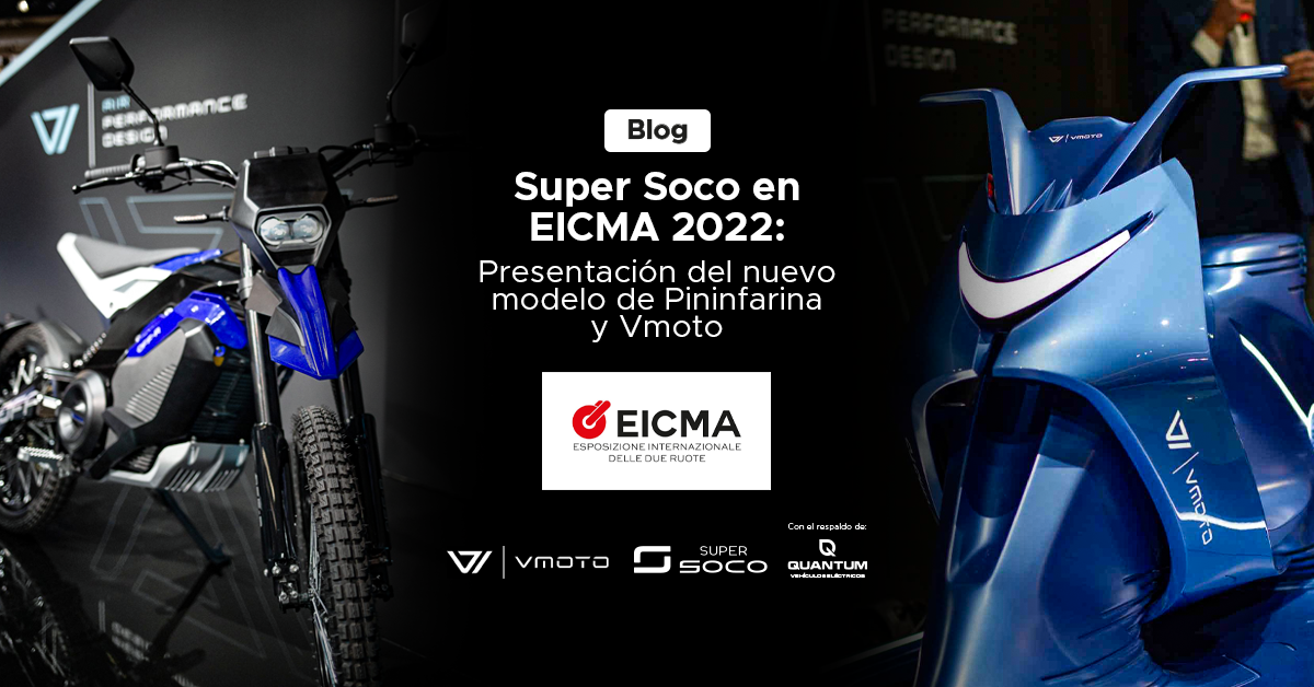 Super Soco en EICMA 2022: Presentación del nuevo modelo de Pinifarina y Vmoto